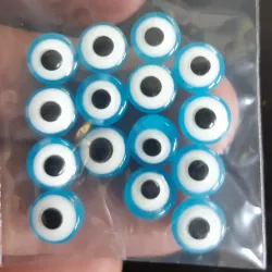 OJO TURCO PLANO 8 MM 15 UNIDADES