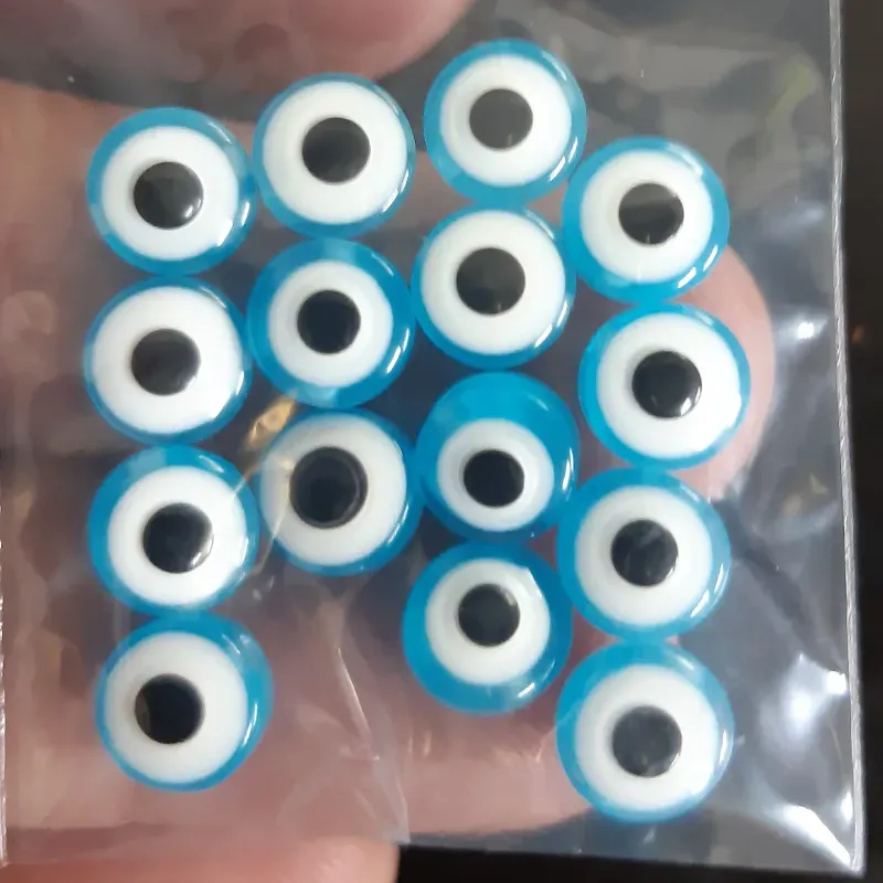 OJO TURCO PLANO 8 MM 15 UNIDADES
