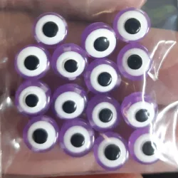 OJO TURCO PLANO 8 MM 15 UNIDADES