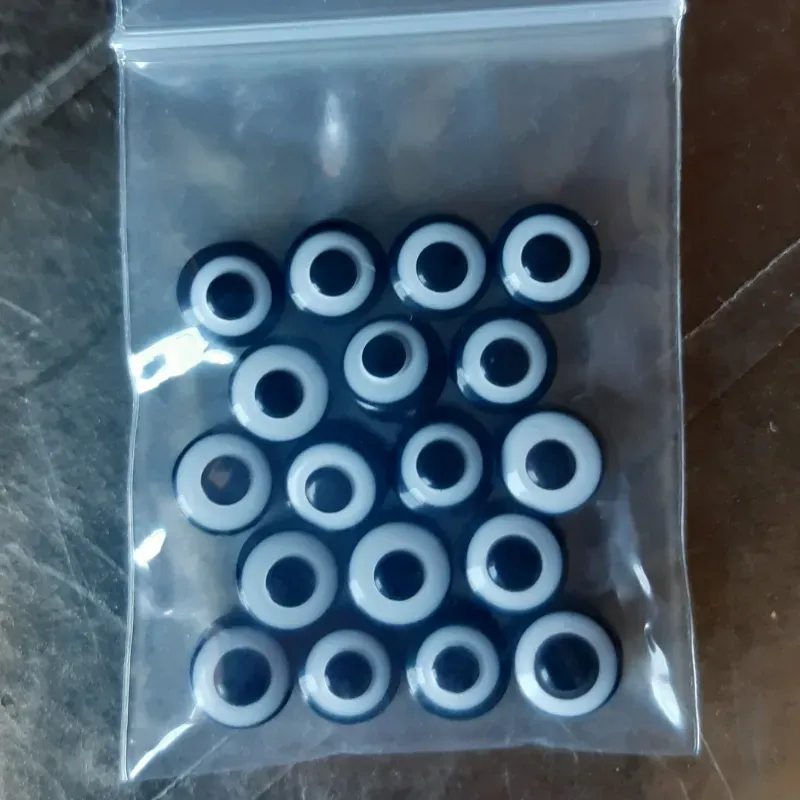 OJO TURCO PLANO 8 MM 18 UNIDADES