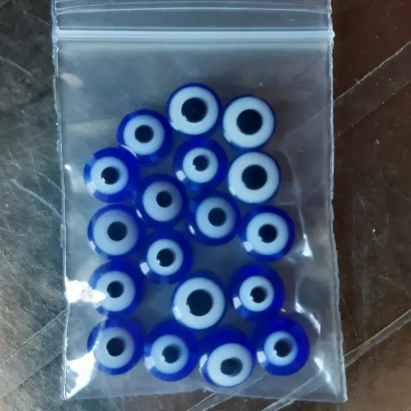 OJO TURCO PLANO 8 MM 18 UNIDADES
