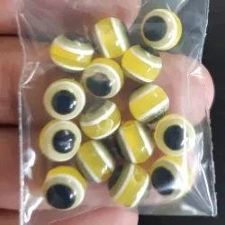 OJO TURCO REDONDO 8 MM 15 UNIDADES