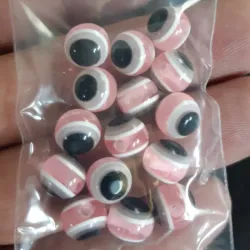 OJO TURCO REDONDO 8 MM 15 UNIDADES