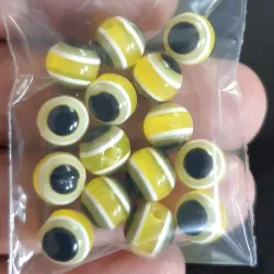 OJO TURCO REDONDO 8 MM 15 UNIDADES