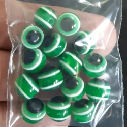 OJO TURCO REDONDO 8 MM 15 UNIDADES