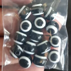 OJO TURCO REDONDO 8 MM 15 UNIDADES