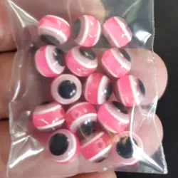 OJO TURCO REDONDO 8 MM 15 UNIDADES