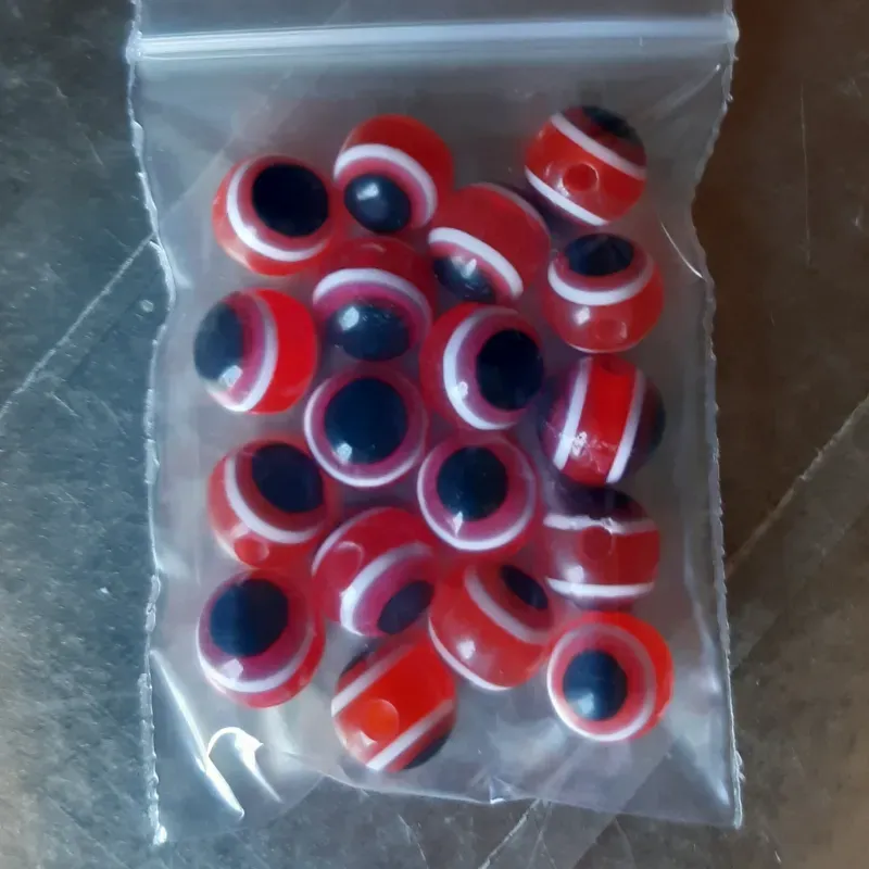 OJO TURCO REDONDO 8 MM 18 UNIDADES