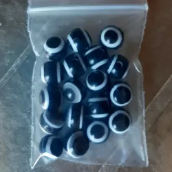 OJO TURCO REDONDO 8 MM 18 UNIDADES