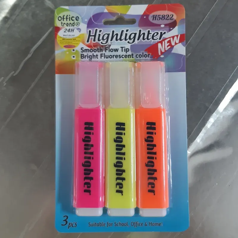 RESALTADOR DE TEXTO AMARILLO 1 UNIDAD