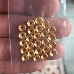 RONDELES CON BRILLANTES 6 MM 25 UNIDADES