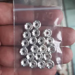 RONDELES CON BRILLANTES 8 MM 20 UNIDADES