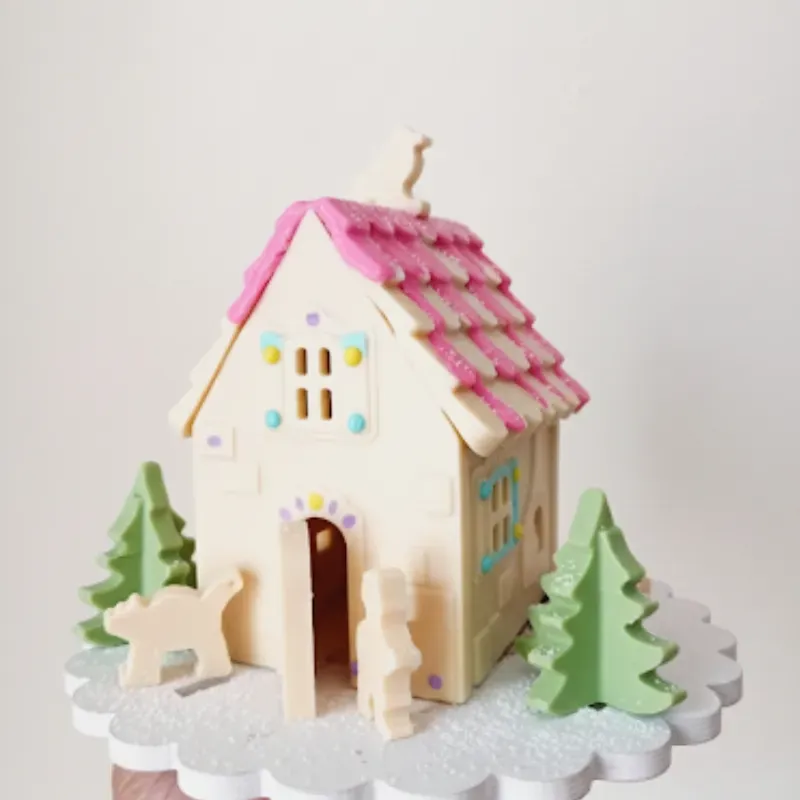 Kit Arma tu Casita de Chocolate (chocolate blanco)