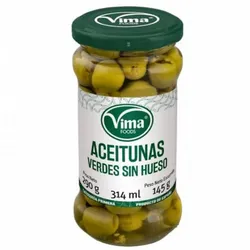Aceitunas verdes sin hueso
