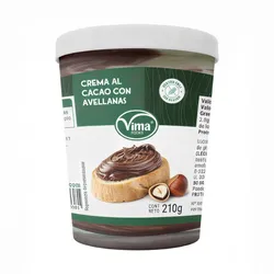 Crema de cacao con avellanas 210g