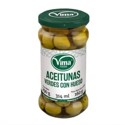 Aceitunas verdes con hueso