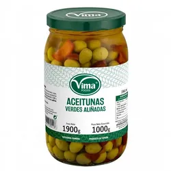 Aceitunas verdes aliñadas