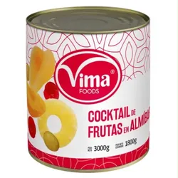 Cóctel de frutas en almíbar