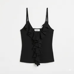 Blusa negra Bershka