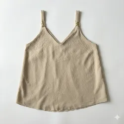 Blusa tirante adorno de metal