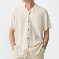 Camisa de hilo de hombre 