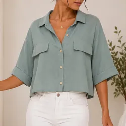 Camisa cajita corta
