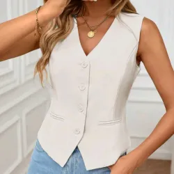 Chaleco beige