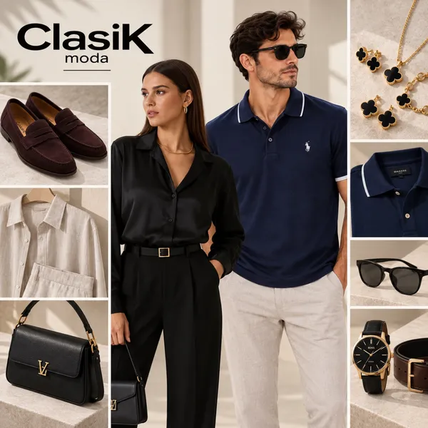 ClasiK Moda | Tienda de ropa en Santiago de Cuba. Moda para mujer y hombre, vestidos, conjuntos, ropa elegante y casual, calzado, bolsos, joyería de acero inoxidable y lencería. 
Visítanos en nuestras 2 sedes en Santiago de Cuba: 
📍 Aguilera 560 e/ Barnada y San Agustín 📍 San Bartolomé e/ San Francisco y San Gerónimo, Edif. 412, Apto. 7. 
Variedad para vestir, regalar y complementar tu estilo. Aceptamos CUP, USD, euros y transferencias.