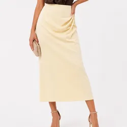 Falda amarilla Zara