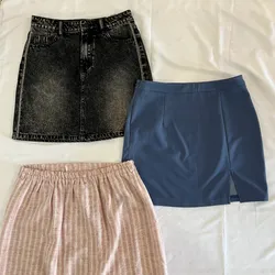 Falda corta de chica