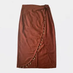 Falda terracota Zara