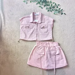 Juego de dos piezas de camisero de niña