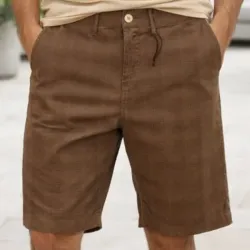 Short beige de hombre