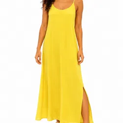 Vestido amarillo tirantes 