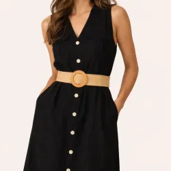 Vestido con cinto