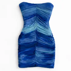 Vestido Zara  de fiesta azul