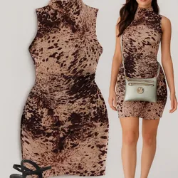 Vestido Zara  de fiesta leopardo