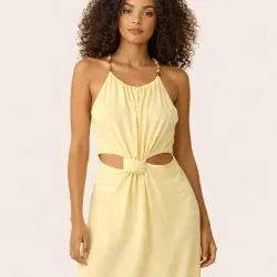 Vestido Zara amarillo