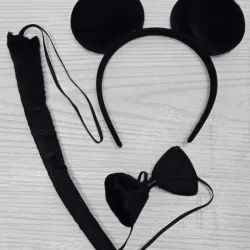 Set Orejas y cola Mickey y Minnie 
