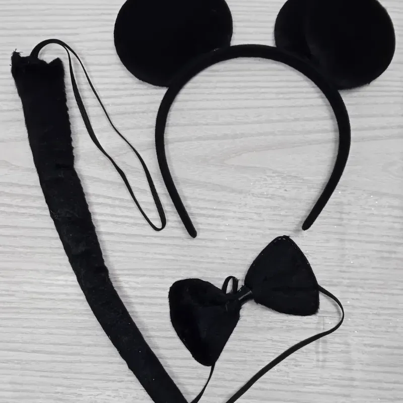 Set Orejas y cola Mickey y Minnie 