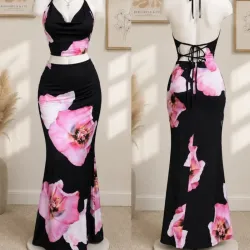 Conjunto de saya larga