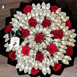 💲🎀🌹Ramo de dinero con Rosas🎀🌹