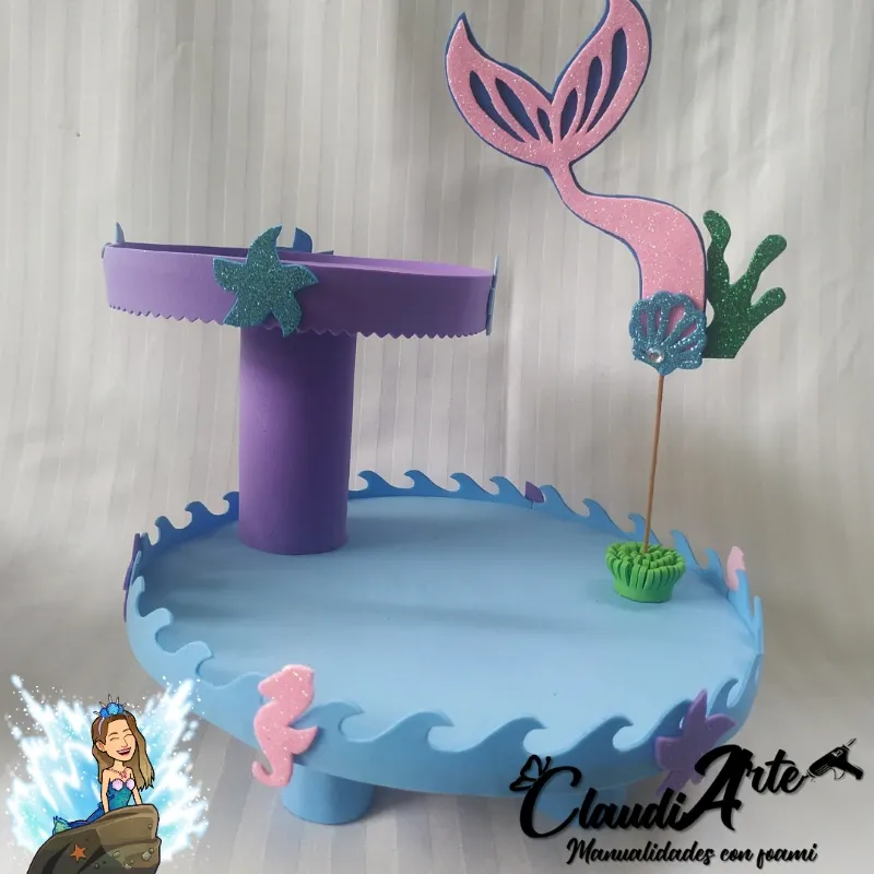 Base para Cupcakes (2 pisos) (Sirena)