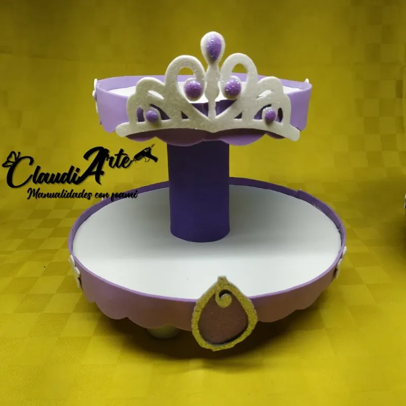 Base para Cupcakes (2 pisos) (Princesa Sofía)