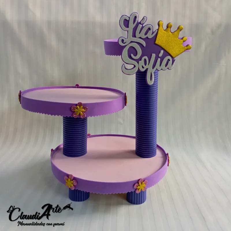 Base para Cupcakes (2 pisos) (Princesa Sofía)