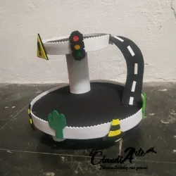 Base para Cupcakes (2 pisos) (Rayo McQueen)