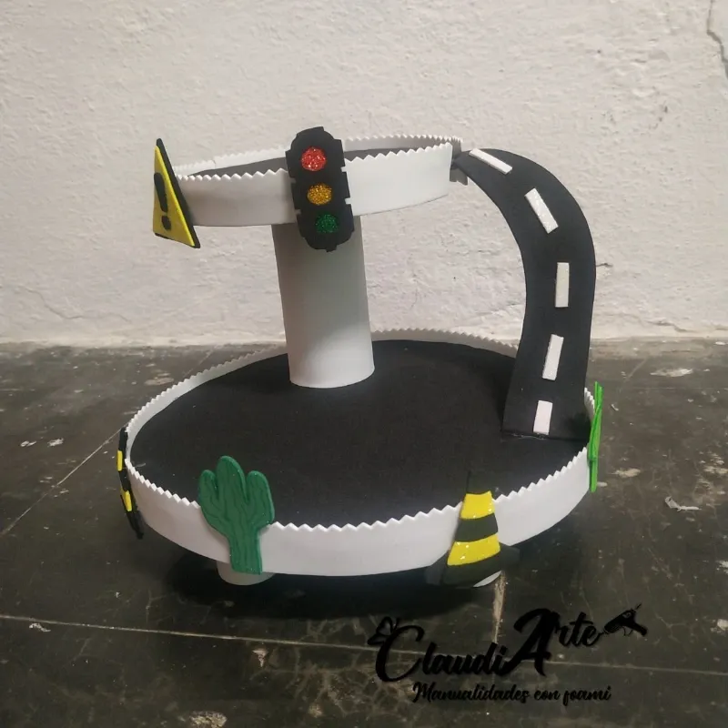 Base para Cupcakes (2 pisos) (Rayo McQueen)