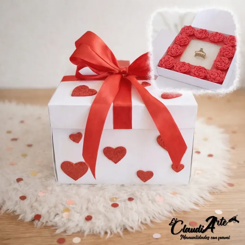 Caja para anillos de compromiso