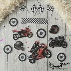 Cake topper (Autos y Motos)