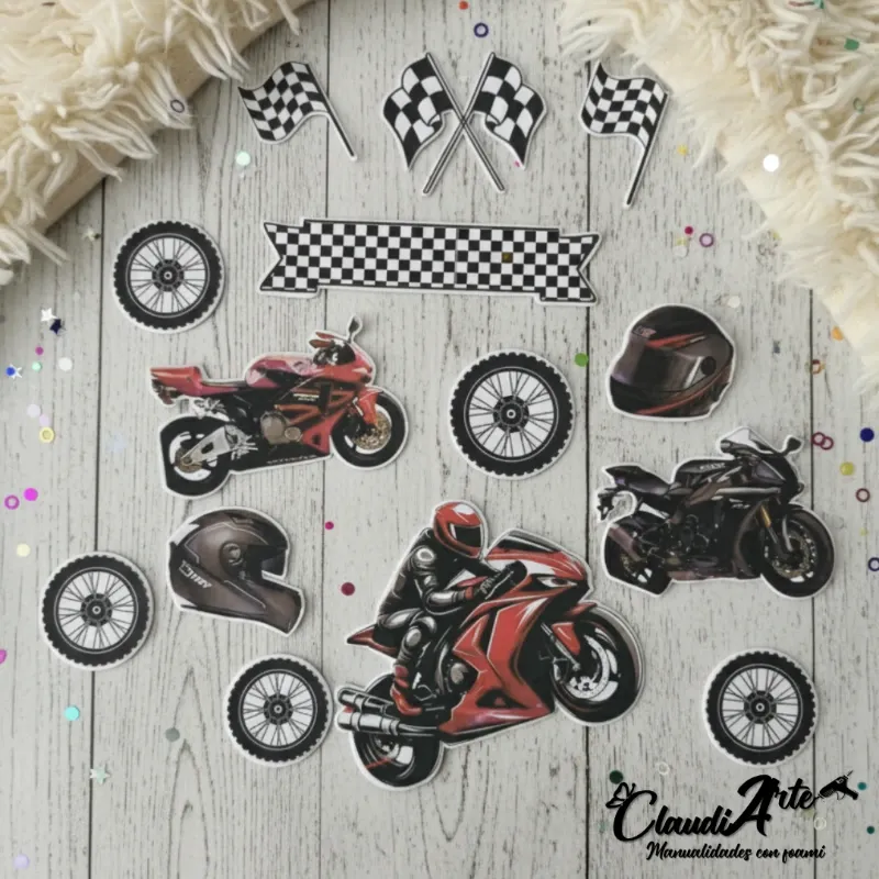 Cake topper (Autos y Motos)